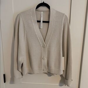 BRAND NEW LULULEMON COTTON BLEND CARDIGAN